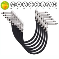 MENGXUAN Guitar Effect Pedal Cable, 15/30cm Guitar Wire Guitar Cable, Guitar Accessory Guitar Line Metal Head High Quality Guitar Amplifier Patch Cord Music Lovers