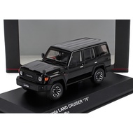 Kyosho 1/43 Toyota Land Cruiser 70 Attitude Black Mica Finished Miniature Car KS03928BK