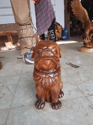 Patung Anjing Pitbull