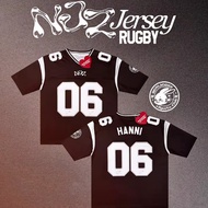 HZ ST5 NJZ 橄欖球球衣 NEWJEANS NJZ MINJI HANNI DANIELLE HAERIN HYEIN ZH