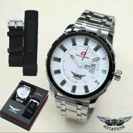 Jam tangan pria jam keren jam casual Swiss Army Aviation