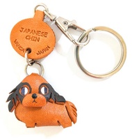 日本狆 犬 狆 鑰匙圈 牽繩吊飾 手作 日本製造 VANCA