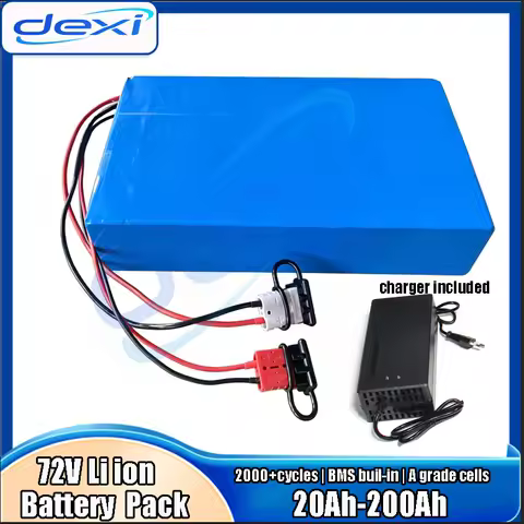 72V 100Ah 200Ah Li Ion Battery 72V 30Ah 40Ah 50Ah 60Ah 80Ah Lithium Ion Batterie for 3000W 5000W 800