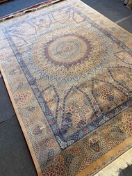Luxury Persian Cotton Silk Carpet 2x3m | Semi Handcrafted High-Density Oriental Rug