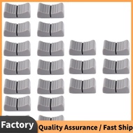20Pcs 24mmx11mmx10mm Console Mixer Slider Fader Knobs Replacement for Potentiometer Gray Knob Black 