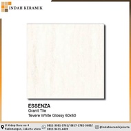 Homogenous Granite tile ESSENZA Tevere White Glossy 60x60