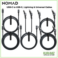 NOMAD Rugged Kevlar USB-C to Lightning, Universal &amp; USB-C Cables