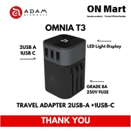 ADAM elements OMNIA T3 Travel Adapter | 3 Year Warranty