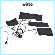 WITTE Heating Pad, 3 Gear Levels 5V 2A USB Electric Heated Jacket, Durable Foldable 4 in1 Washable P