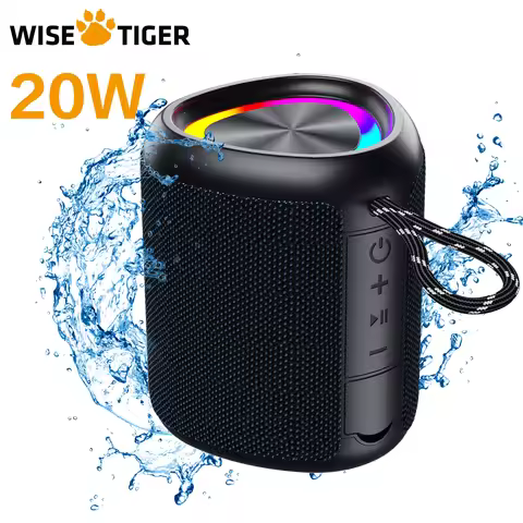 WISETIGER A46 Max Portable Bluetooth Speaker Balanced/Subwoofer Sound Box BT5.3 Outdoor Speaker with