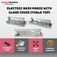 BAKERY Electrical Commercial Bain-Marie Food Warmer Table Top 4 Holes With Mirror Protection