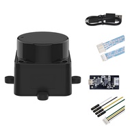 WayPonDEV FHL-LD19 360 Degree 2D Lidar Distance Sensor Kit, 10Hz Scan Rate and 12m Distance Lidar Sc