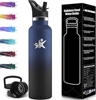 Stainless Steel Drinking Bottle, Thermos Flask, 1 Litre, BPA-Free, Leak-Proof Insulated Flask, Doubl