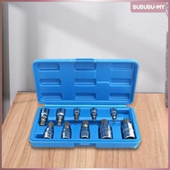 [BububuMY] 10Pcs Triple Square Spline Bit Socket 12 Point M4 M5 M6 M8 M9 M10 12 M14 M16 18