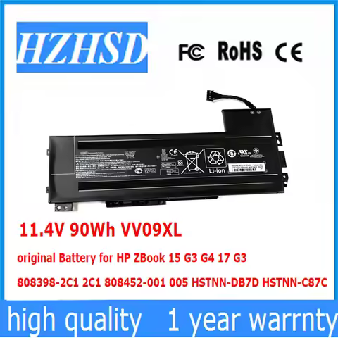 11.4V 90Wh VV09XL VV09 New original Battery for HP ZBook 15 G3 G4 17 G3 808398-2C1 2C1 808452-001 00