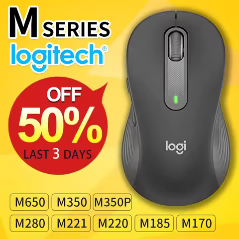 Logitech (M) Series Wireless Wired Office Mouse for Laptops, Quiet and Portable for Business and Hom