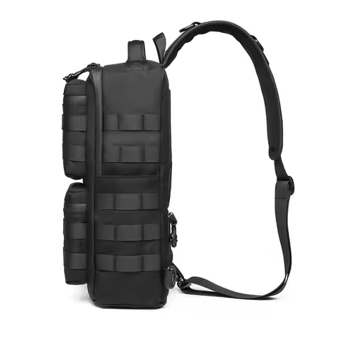 Ozuko Tactical Chest Bag Outdoor Sports Men's Oblique Straddle Shoulder Bag Waterproof Men's One Sho
