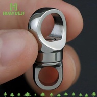 HUAYUEJI Brass Keychain, Ultra-light 360° Rotatable Titanium Alloy Keychain,  Portable EDC Keyring O