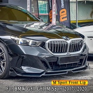 For BMW G60 G61 M Sport 2023 2024 2025 520d 530e 550e I5 M60 Car Front Bumper Lip Cap Spoiler Protec