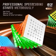 QiYi Warrior Magic Cube 7x7 Black/ Stickerless Magnetic UV Educational Puzzle Magic Cube Toys For Ki