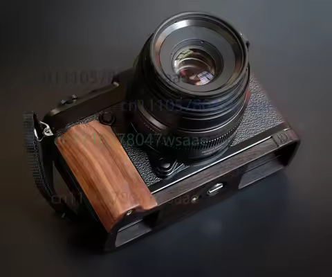 1pcs Ebony Walnut Wood Camera L Grip Holder For Fujifilm Fuji GFX 50R Handmade Handle