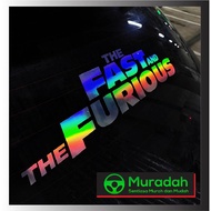 [ReadyStock]Fast and Furious LASER STICKER CAR BODY MOTOR MIRROR WINDOW USE PROTON PERODUA TOYOTA HO