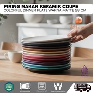 BELLE.HOMESTORE COUPE PLATE COLORFUL DINNER PLATE 27.5cm