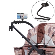 1 Pc Portable Swivel Phone Stand For Baby Bendable Connection For Baby Stroller, Suitable For Smartp