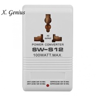 SW-S12 100W 110V/120V to 220V/240V Step-Up Down Voltage Transformer Converter Travel Dual Channel Power Converter