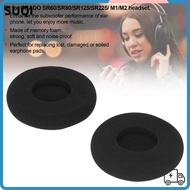 LUCKY-SUQI 2PCS Headphone Ear Cushion, Comfortable Black Earpad Cover, Durable 80mm Soft Sponge Repl