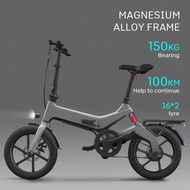 สกูตเตอร์ไฟฟ้า โช๊คอัพหน้าและหลัง Electric bicycle 100กิโลเมตร รถจักรยานไฟฟ้าNAKXUS16นิ้ว จักรยานพับ