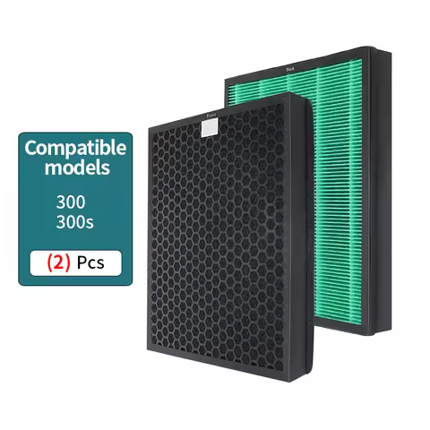 Replacement True H13 HEPA Filter Set Compatible with Coway Airmega 300 300S Air Purifier,Part Number