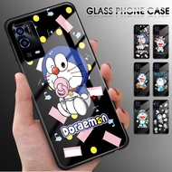 For OPPO A55 4G A95 A94 A74 A54 A54S Reno 5F Cartoon Doraemon Soft Silicone Edge Hard Case Shockproo