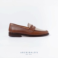(PRE ORDER) Archibalds Mesh Penny Loafers for Mens รองเท้าหุ้มส้นหนังแท้ ตาข่าย ทรงผู้ชาย