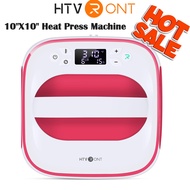 HTVRONT 220V Heat Press Machine for T-Shirts Portable 10"X10" Iron Press for Sublimation and HTV Vin