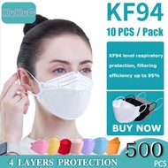 【Ready Stock】500Pcs KF94 Mask Original Always Fda Approved Reusable Original Washable KF94 For Women