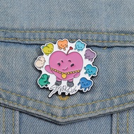 Kpop Stray Kids Korean Boy Group Brooch Cartoon Image Metal Badge Music Clothing Pin Jewelry Deliver