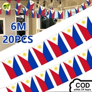 6m/20flags Philippines String Flags Philippines Hanging String Flags Banner