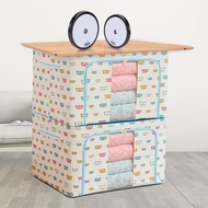100L (60x42x40cm) Oxford Foldable Storage Box With Steel Frame Large Capacity Cloth Toy Organizer