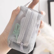 Travel Organizer Three-piece Cosmetic Organizer Bag Quick-drying Bag Folding Organizer Mesh G2g9