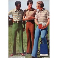 70s Retro Vintage T Shirt Short / Long Sleeve Collar Old Fashion Dinner Theme Style Tema VTG Hari Gu