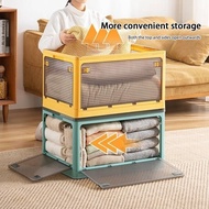 Foldable box  foldable organizer 28L/40L/56L/86L/116L /143L/Heighten 5 side open box stackable stora