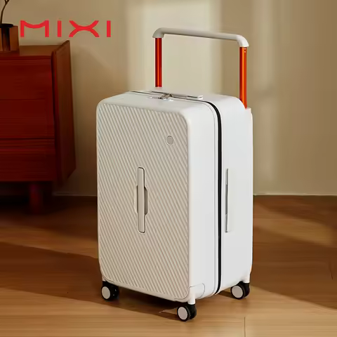 Mixi Large-Capacity Wide Handle Travel Suitcase 26inch Checked in Hardside Rolling Wheels PC Luggage