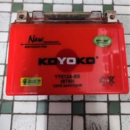 KOYOKO GEL OREN BATTERY YTX12A-BS YTZ8 BATERI MOTOSIKAL YTX12A-BS YTZ8