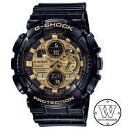 Casio G-Shock GA-140GB-1A1 Black Gold Gents Sports Watch GA-140 GA140 GA140GB Special Color