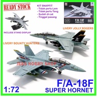 Model Kit XUJA 1/72 Aircraft F/A-18F Super Hornet FA-18 F18 F18F and others Military Diecast Childre
