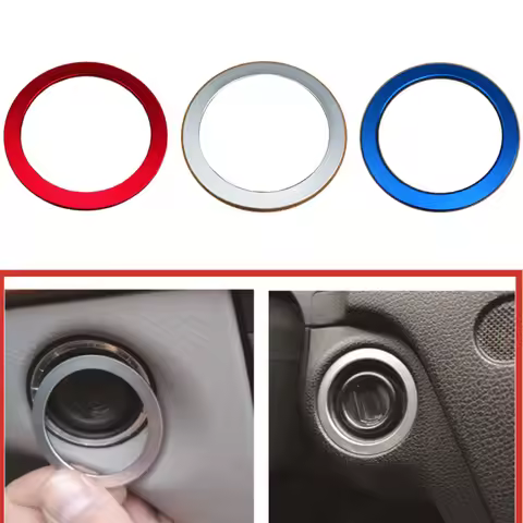Aluminium Alloy Car Ignition Switch Cover keyhole Trim Sticker For Mercedes Benz C E GLK CLS GL Clas