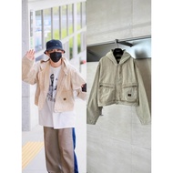 QE2C B-LG New washed denim hooded jacket trendy