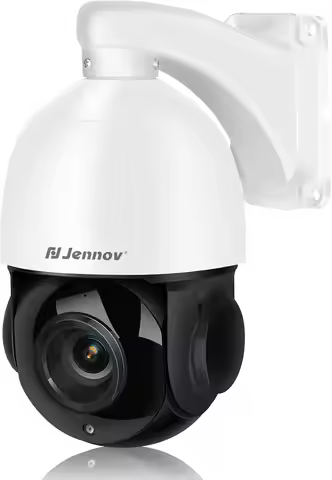 Jennov 4K 8MP Outdoor PTZ IP POE Camera 20X Optical Zoom & Human Detection, 320ft IR Night Vision, H