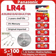 Original Panasonic 1.5V LR44 AG13 175mAh Button Cell Battery 357 SR44 LR1154 Button Batteries For Wa